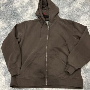 Brandy Melville Brown Zip Up Jacket